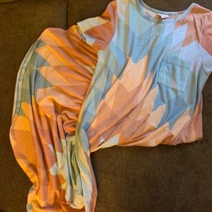 🦄 Lularoe Carly 🦄  Southwestern chevron pattern